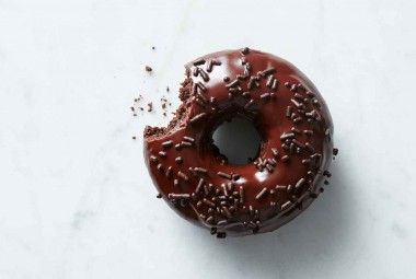 Chocolate Fudge Cake Doughnuts