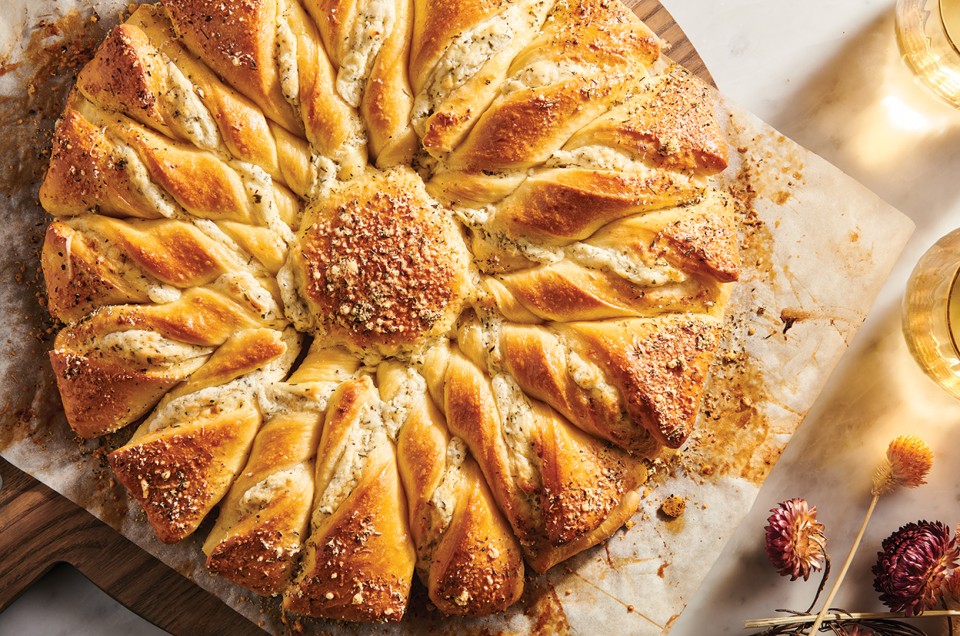 Garlic and Herb Sun Bread (Tarte Soleil) - select to zoom