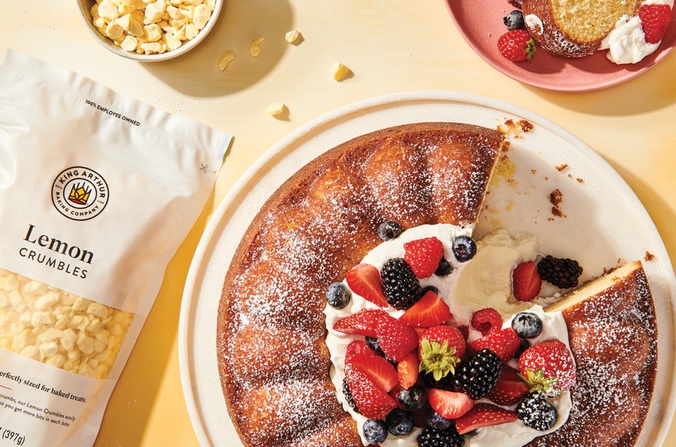 Whipped Cream Lemon Savarin Cake  - select to zoom